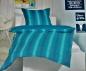 Preview: 4tlg. Thermo Fleece Bettwäsche Übergrösse 155x220cm/80x80cm türkistöne NEU