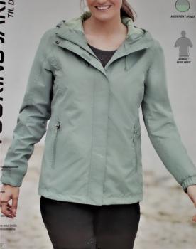 Damen Trekkingjacke Regenjacke Wanderjacke Outdoorjacke Gr.S M L moosgrün NEU
