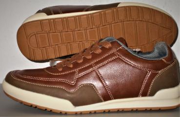 Herren Freizeitschuhe Halbschuhe Sneakers modisches Design Gr.41 43 44 46 blau braun NEU