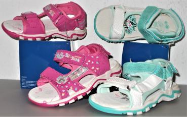 coole Mädchen Sandalen Kindersandalen Sommerschuhe Gr.25 27 pink mint NEU