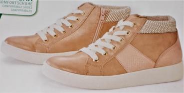 Damen Freizeitschuhe Footflexx Komfortschuhe Sneaker G-Weite Gr.37 38 altrose NEU