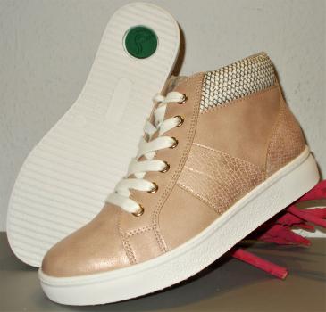Damen Freizeitschuhe Footflexx Komfortschuhe Sneaker G-Weite Gr.37 38 altrose NEU