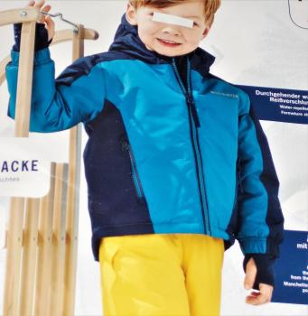Jungen Schneejacke Winterjacke Skijacke Gr.98/104 110/116 blau NEU