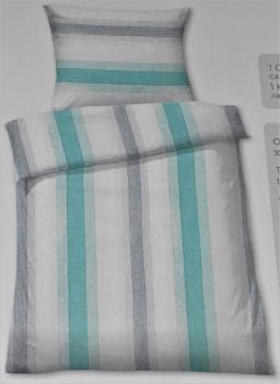 Preview: Dyckhoff 4tlg Premium Weichfrottier Bettwäsche 135x200cm/80x80cm 2 GarniturenNEU