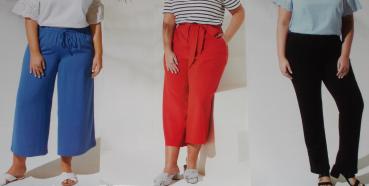 stylische Damen Culotte Hose Freizeithose Sommerhose Gr.44 46 48 50 52 54 NEU