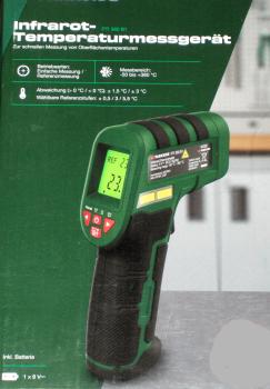 Parkside Infrarot Temperatur Messgerät PTI 380 B1 Referenzmessung 8-Punkt-Laser