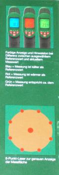 Parkside Infrarot Temperatur Messgerät PTI 380 B1 Referenzmessung 8-Punkt-Laser