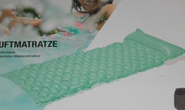 Komfortable Luftmatratze Luftpolster Wabenstruktur mint 175x80x17cm