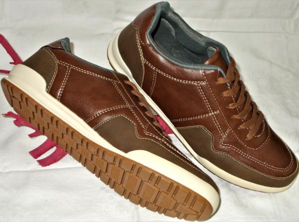 Herren Freizeitschuhe Halbschuhe Sneakers modisches Design Gr.41 43 44 46 blau braun NEU
