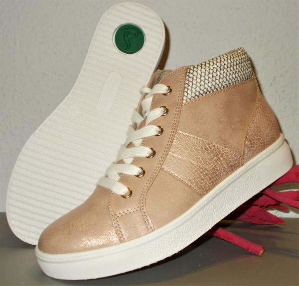 Damen Freizeitschuhe Footflexx Komfortschuhe Sneaker G-Weite Gr.37 38 altrose NEU
