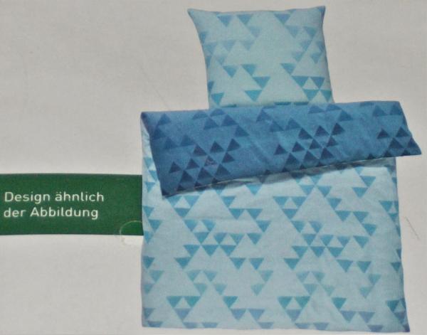 4tlg. Renforce Wende Bettwäsche Übergrösse 155x220cm/80x80cm NEU