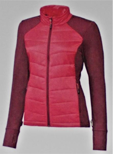 Damen Click-In-Multifunktionsjacke 2 in 1 Jacke Allwetterjacke Gr.40 bordeaux/pink NEU