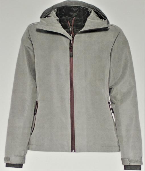 Damen Click-In-Multifunktionsjacke 2 in 1 Jacke Allwetterjacke Gr.38 grau/schwarz NEU