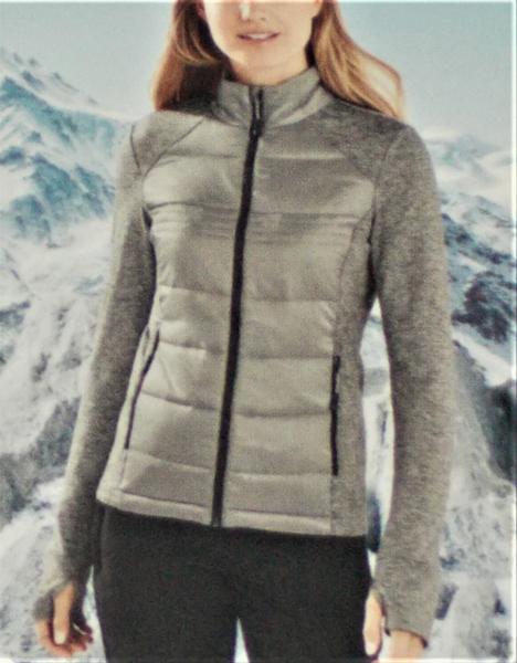 Damen Click-In-Multifunktionsjacke 2 in 1 Jacke Allwetterjacke Gr.42 schwarz/grau NEU