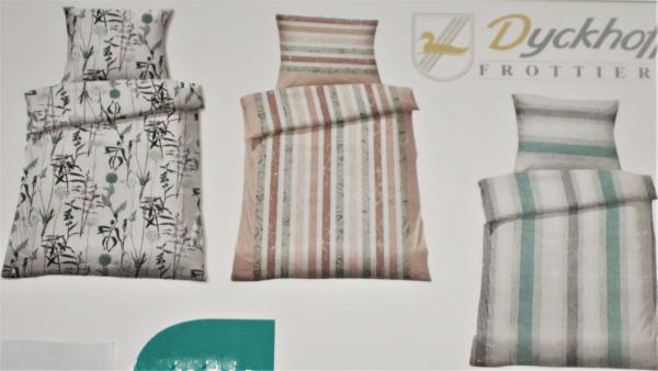 Dyckhoff 4tlg Premium Weichfrottier Bettwäsche 135x200cm/80x80cm 2 GarniturenNEU