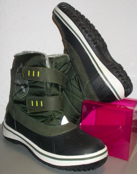 Kinder Mädchen Jungen Winterstiefel Schneestiefel Klettverschluss Gr.33 34 NEU